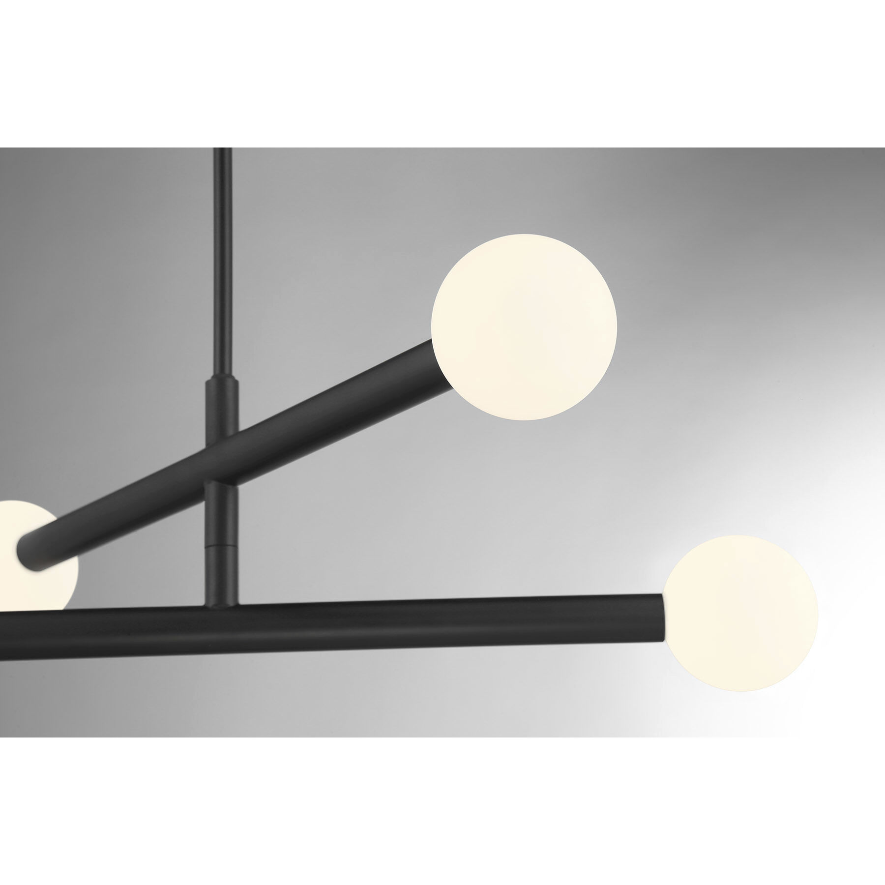 Contemporary LED 30 inch Matte Black Chandelier Ceiling Light