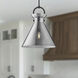Alora Mood Emerson 1 Light 18 inch Matte Black Pendant Ceiling Light in Smoke Glass