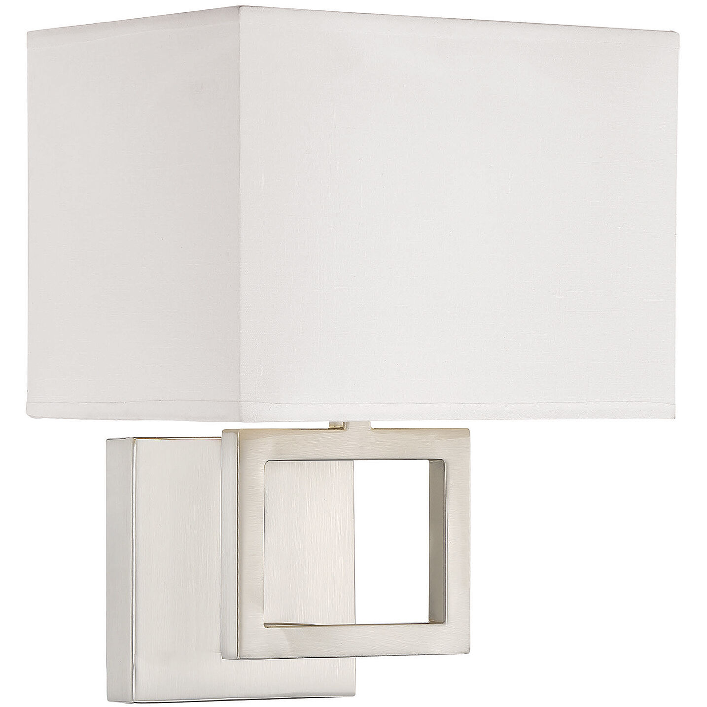 Modern 1 Light 8 inch Brushed Nickel Wall Sconce Wall Light