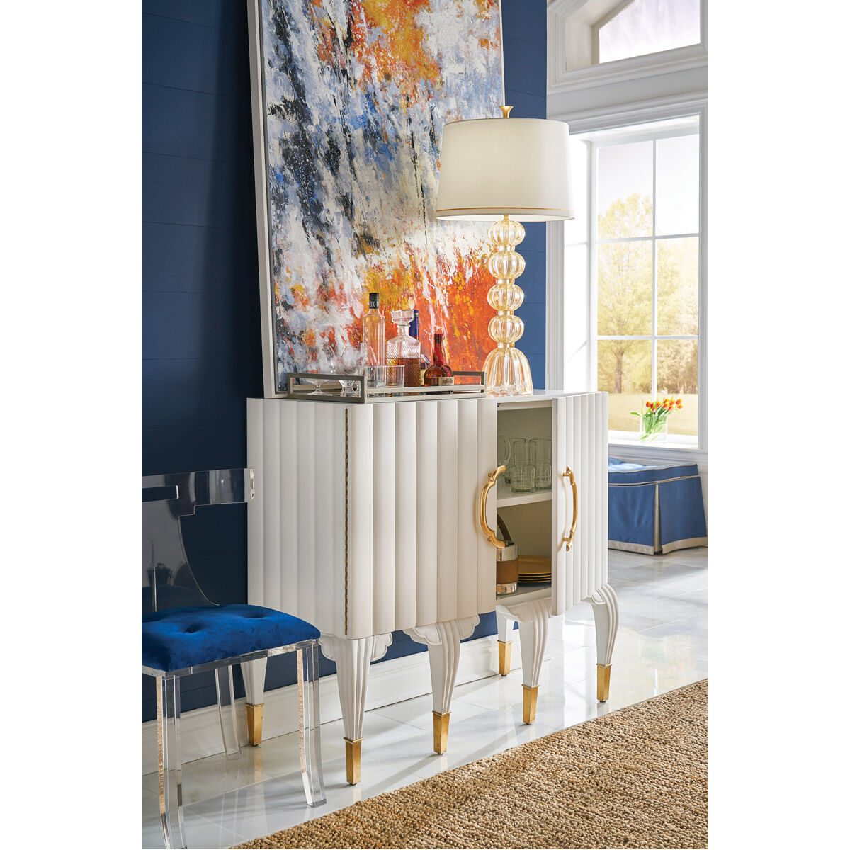 Wildwood Blue Accent Chair