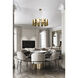 Canada LED 11.6 inch Satin Brass Chandelier Ceiling Light