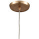 Graham Pl 1 Light 6 inch Satin Brass Mini Pendant Ceiling Light