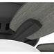 Newsome 52 inch Matte Black with Dark Gray Oak/Matte Black Blades Ceiling Fan
