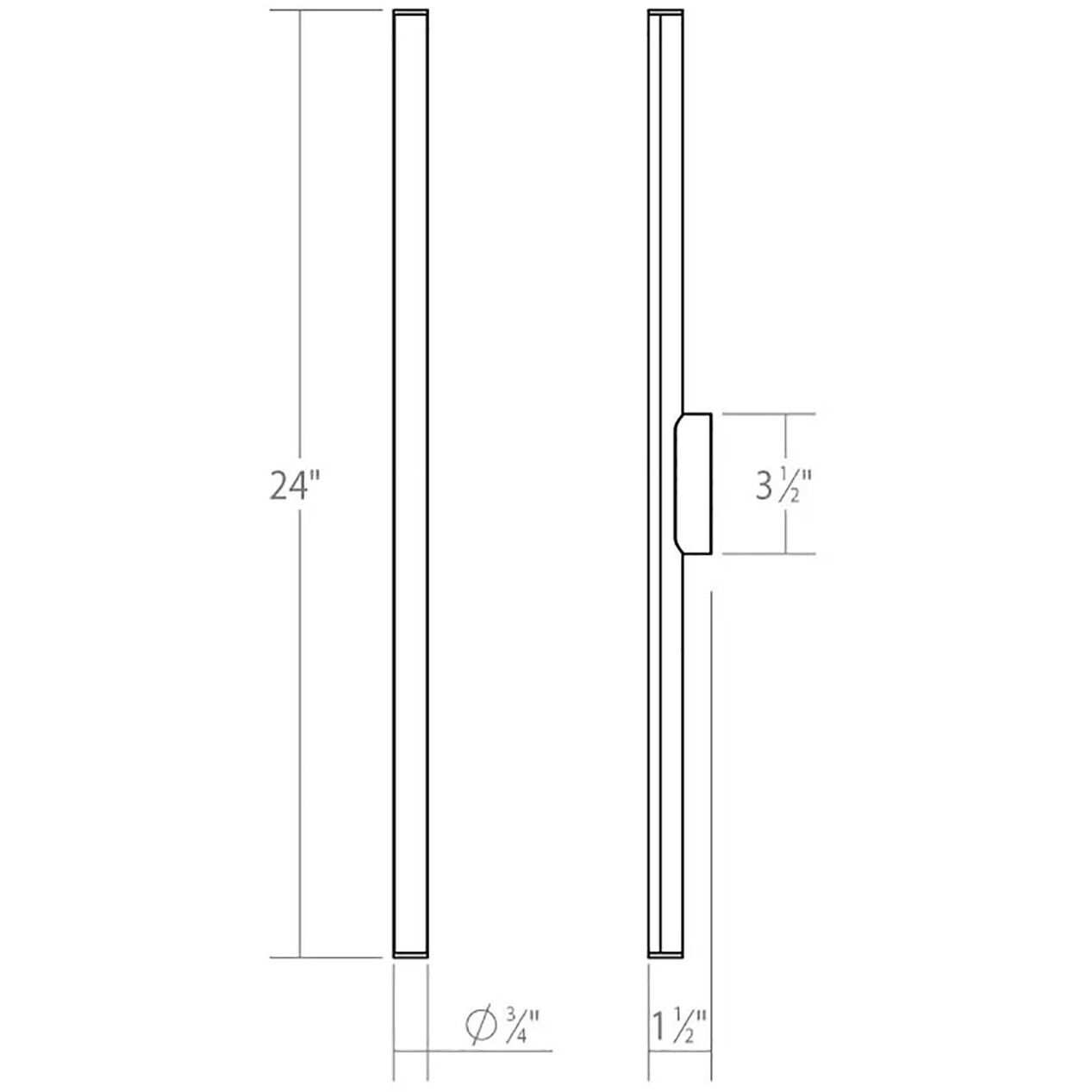 Fino LED 24 inch Satin Chrome Bath Bar Wall Light