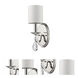 Lily 3 Light 5 inch Polished Nickel Sconce Wall Light