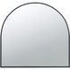 Celine 33 X 31 inch Black Wall Mirror