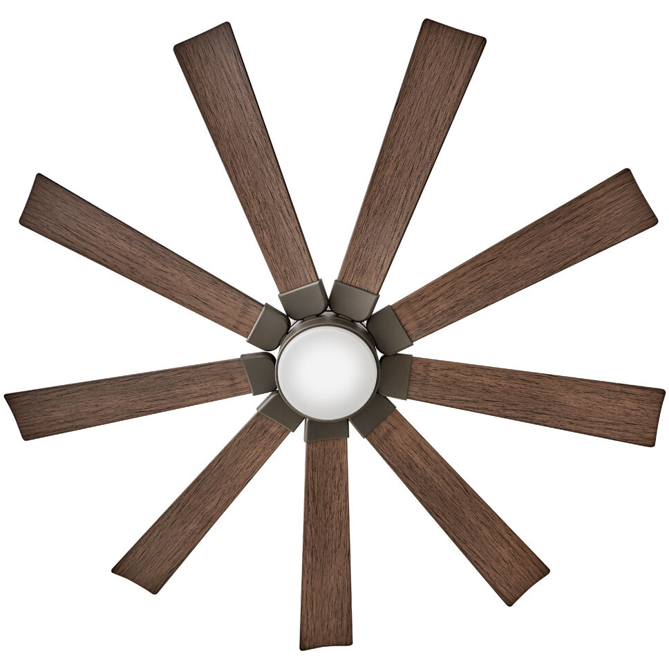 Turbine 60 inch Metallic Matte Bronze with Walnut Blades Fan
