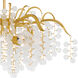 Maple 6 Light 29 inch Gold Leaf Semi-Flush Mount Ceiling Light, Extra Large