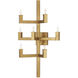 Andre 7 Light 16 inch Brass Wall Sconce Wall Light