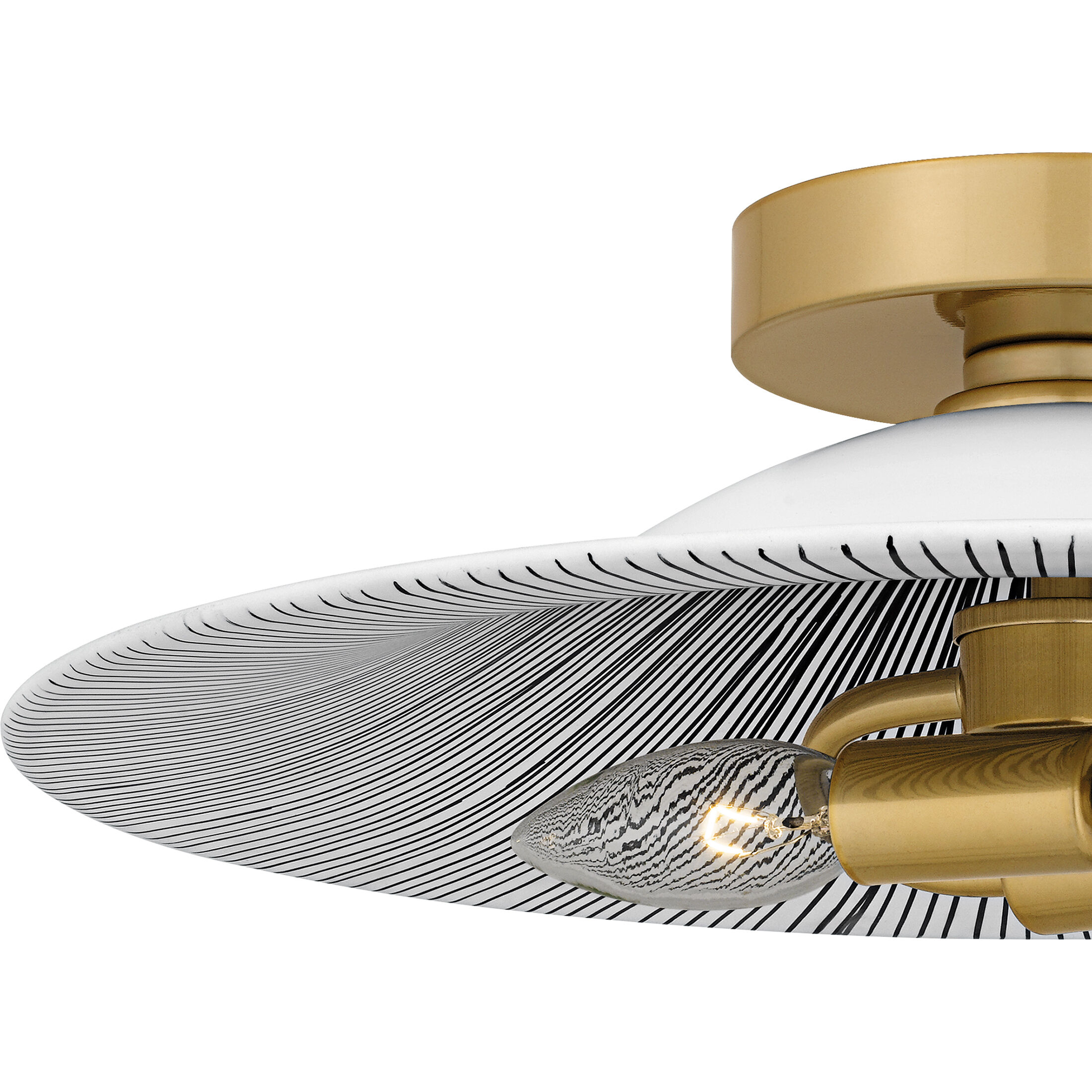 Indigo 2 Light 15.75 inch Light Gold Flush Mount Ceiling Light, Medium