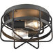 Gael 2 Light 10 inch Matte Black Flush Mount Ceiling Light