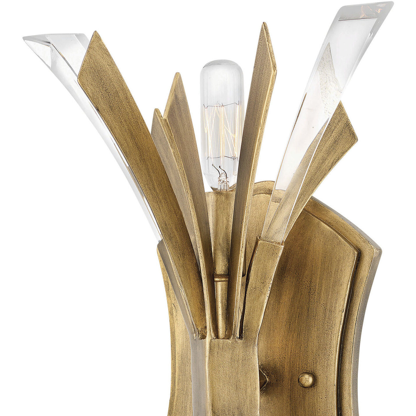 Vida LED 9 inch Burnished Gold Sconce Wall Light
