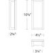 Axel LED 10.88 inch Black Outdoor Wall Light, dweLED