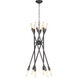 Cobra 12 Light 43 inch Oil Rubbed Bronze Chandelier Ceiling Light, Large