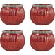 Sterlyn Red Holiday Candleholder, Votive