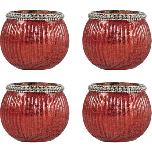 Sterlyn Red Holiday Candleholder, Votive