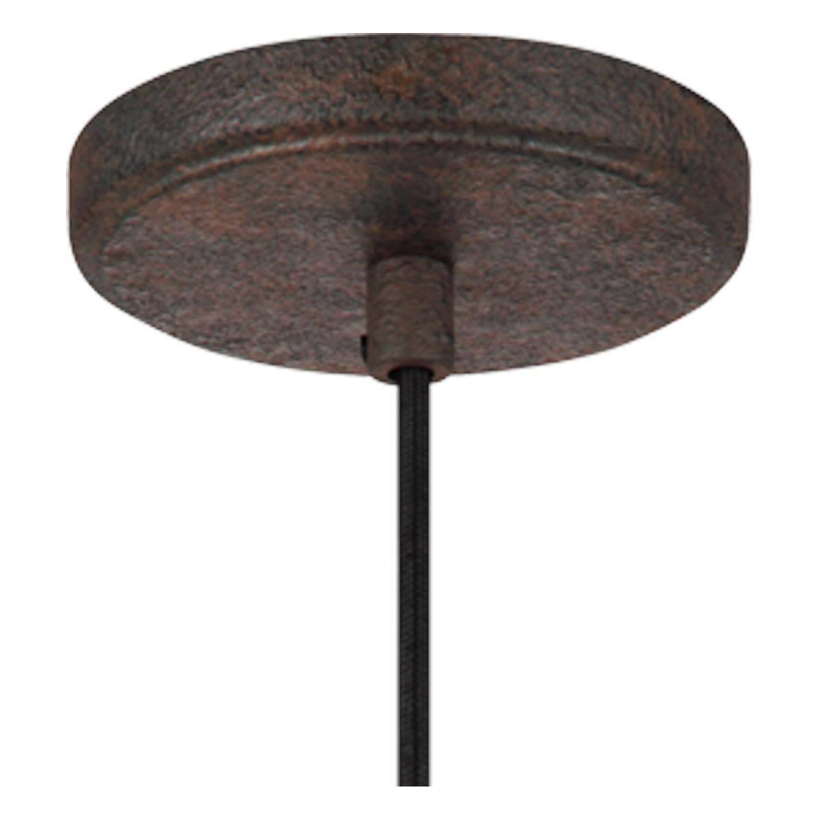 Loras 1 Light 5.75 inch Dark Weathered Iron Pendant Ceiling Light