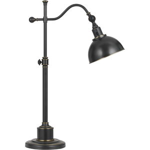 Signature 22 inch 60 watt Oil Rubbed Bronze Table Lamp Portable Light, Adjustable Pole