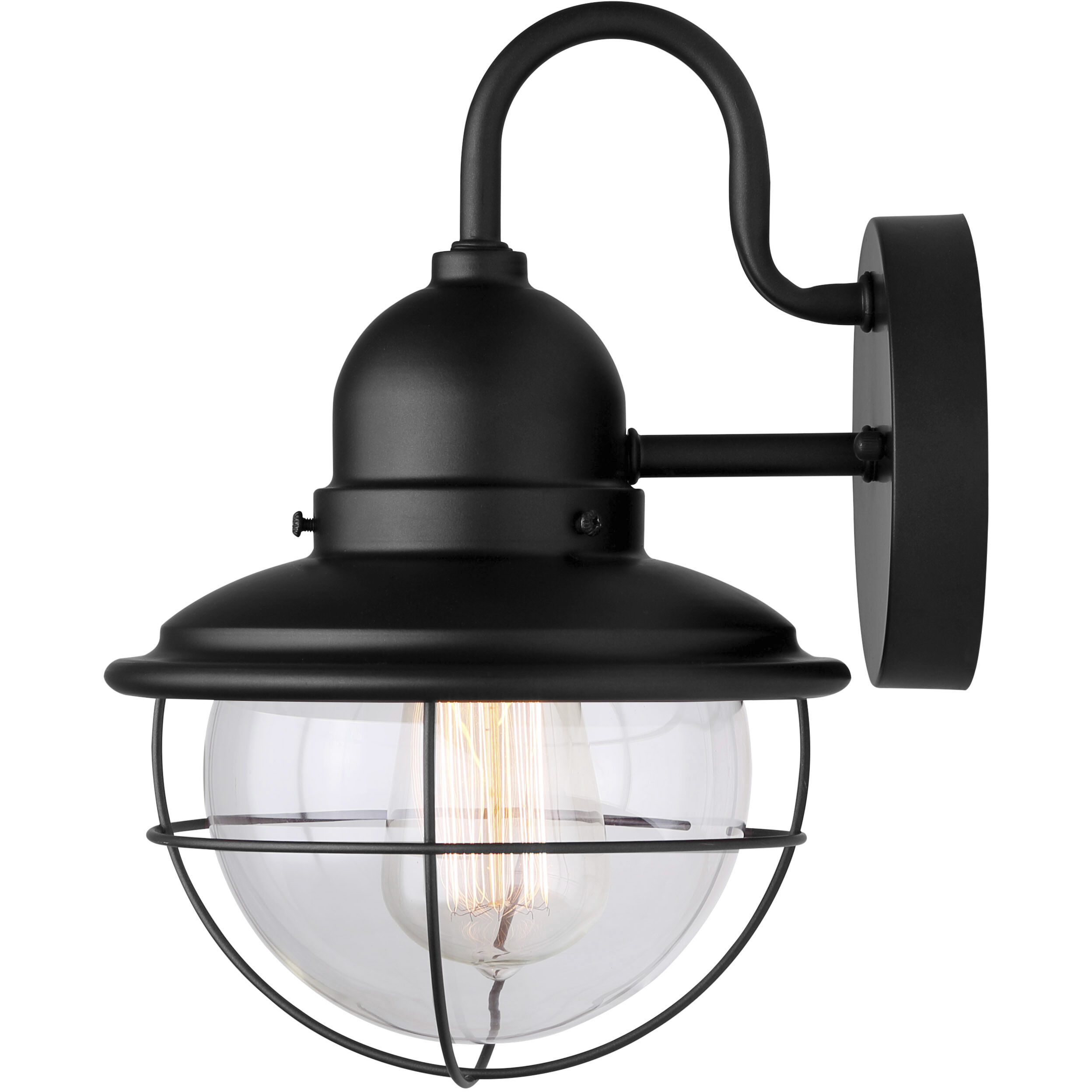 Madison 1 Light 13 inch Black Outdoor Downlight