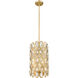 Dealey 3 Light 9.25 inch Heirloom Brass Pendant Ceiling Light
