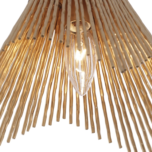 Aristocrat 2 Light 8 inch Dark Bronze and French Gold Mini Pendant Ceiling Light