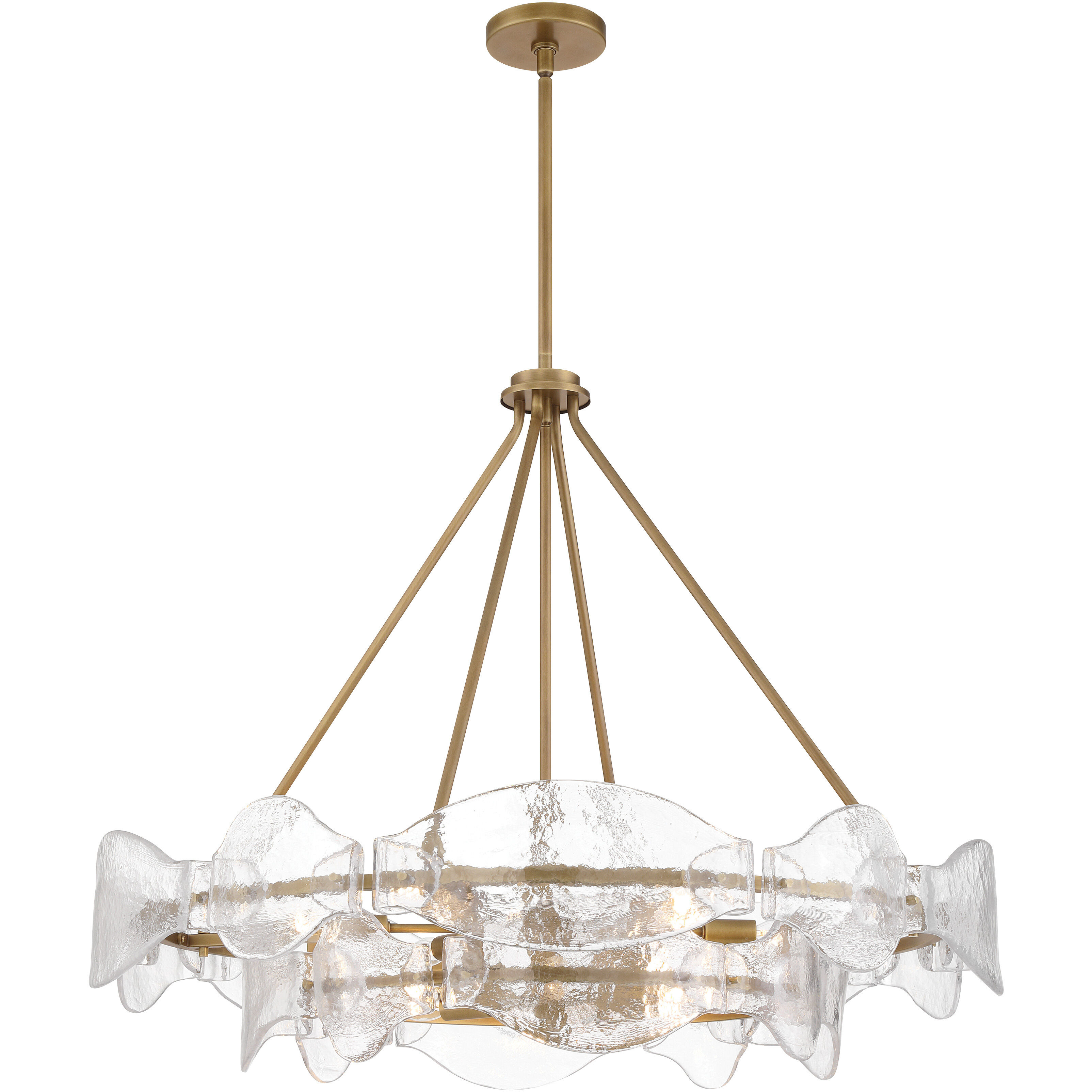 Elora 12 Light 35.75 inch Legacy Brass Pendant Ceiling Light