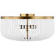 Christiane Lemieux Bellecour 4 Light 18 inch Vintage Gild Flush Mount Ceiling Light