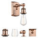 Ballston Bare Bulb 1 Light 4.5 inch Antique Copper Sconce Wall Light, Ballston