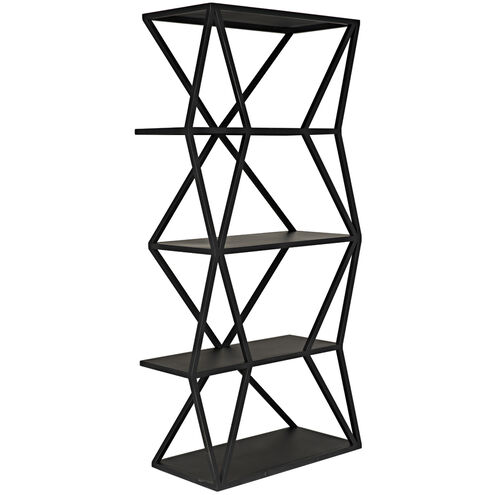 Sutro 80 X 36 X 18 inch Matte Black Shelf