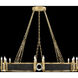 Mirage 12 Light 49.75 inch Gold Chandelier Ceiling Light