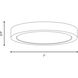 Stella LED 7 inch White Flush Mount Ceiling Light, Essentials