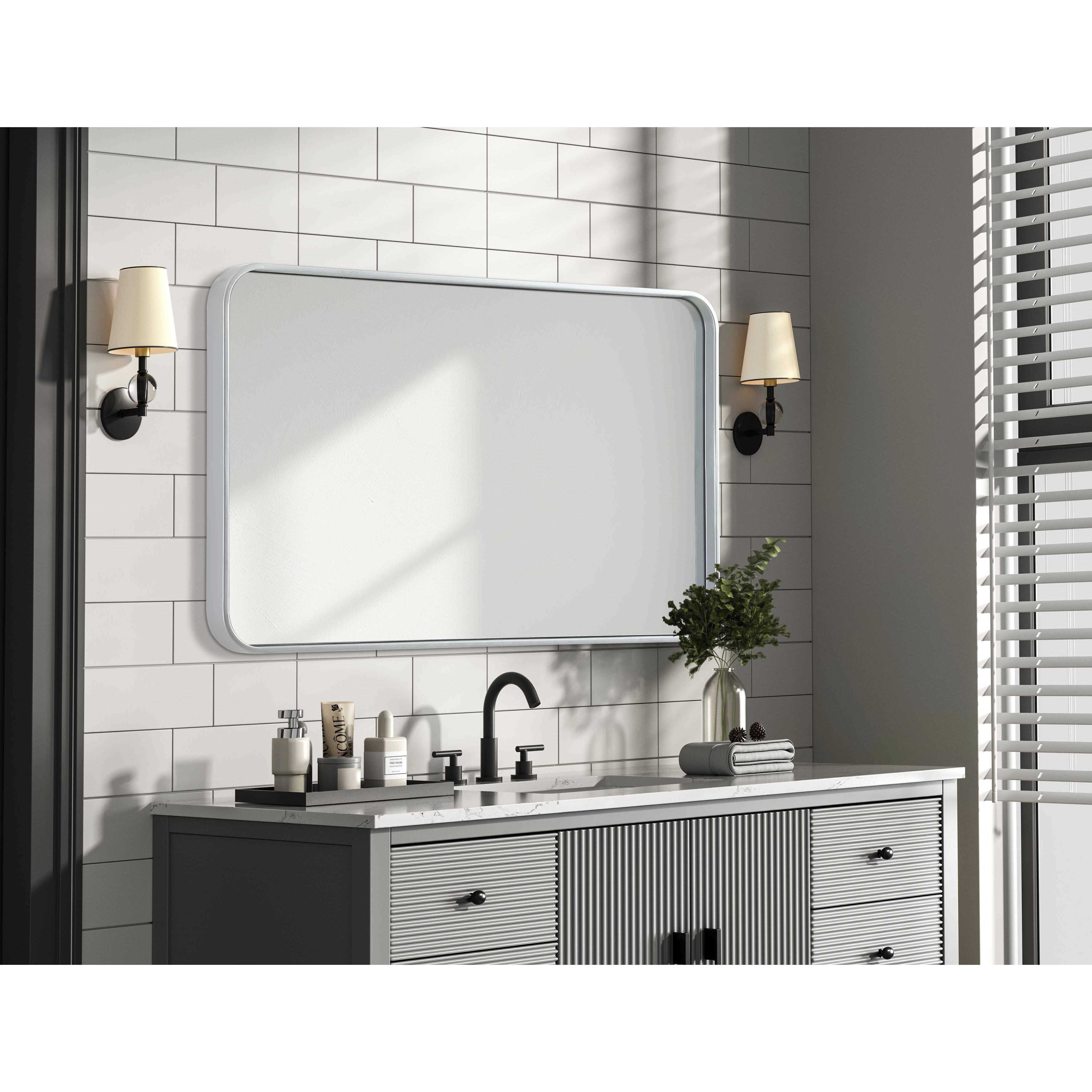 Remy 36 X 22 inch Silver Mirror