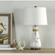 Serenity 26 inch 100.00 watt White Table Lamp Portable Light