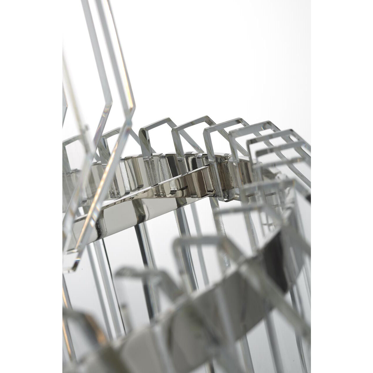 Waterford Killarney LED 19 inch Polished Nickel Layered Entry Chandelier Ceiling Light