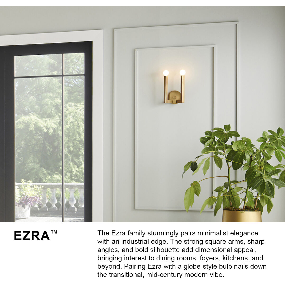 Ezra 2 Light 7.5 inch Black Oxide ADA Sconce Wall Light