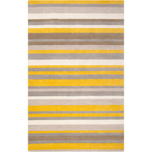 Madison Square 90 X 60 inch Yellow and Neutral Area Rug, Wool