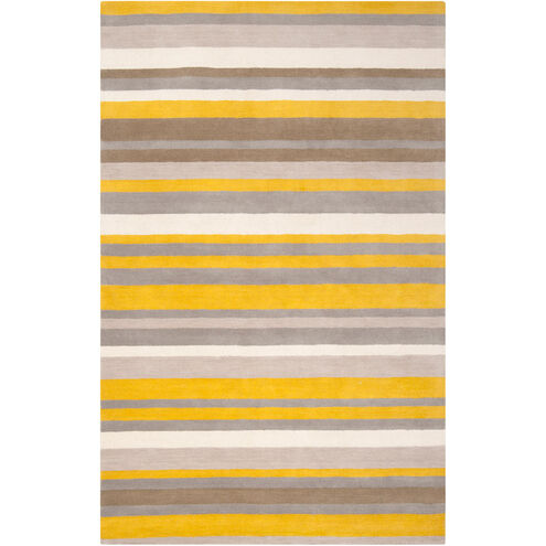 Madison Square 90 X 60 inch Yellow and Neutral Area Rug, Wool