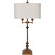 Harper 37 inch 40 watt Antique Gold and Antique Gold Table Lamp Portable Light