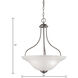 Conway 3 Light 18 inch Brushed Nickel Pendant Ceiling Light