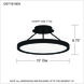 Outskirts LED 15 inch Earth Black Semi-Flush Mount Ceiling Light