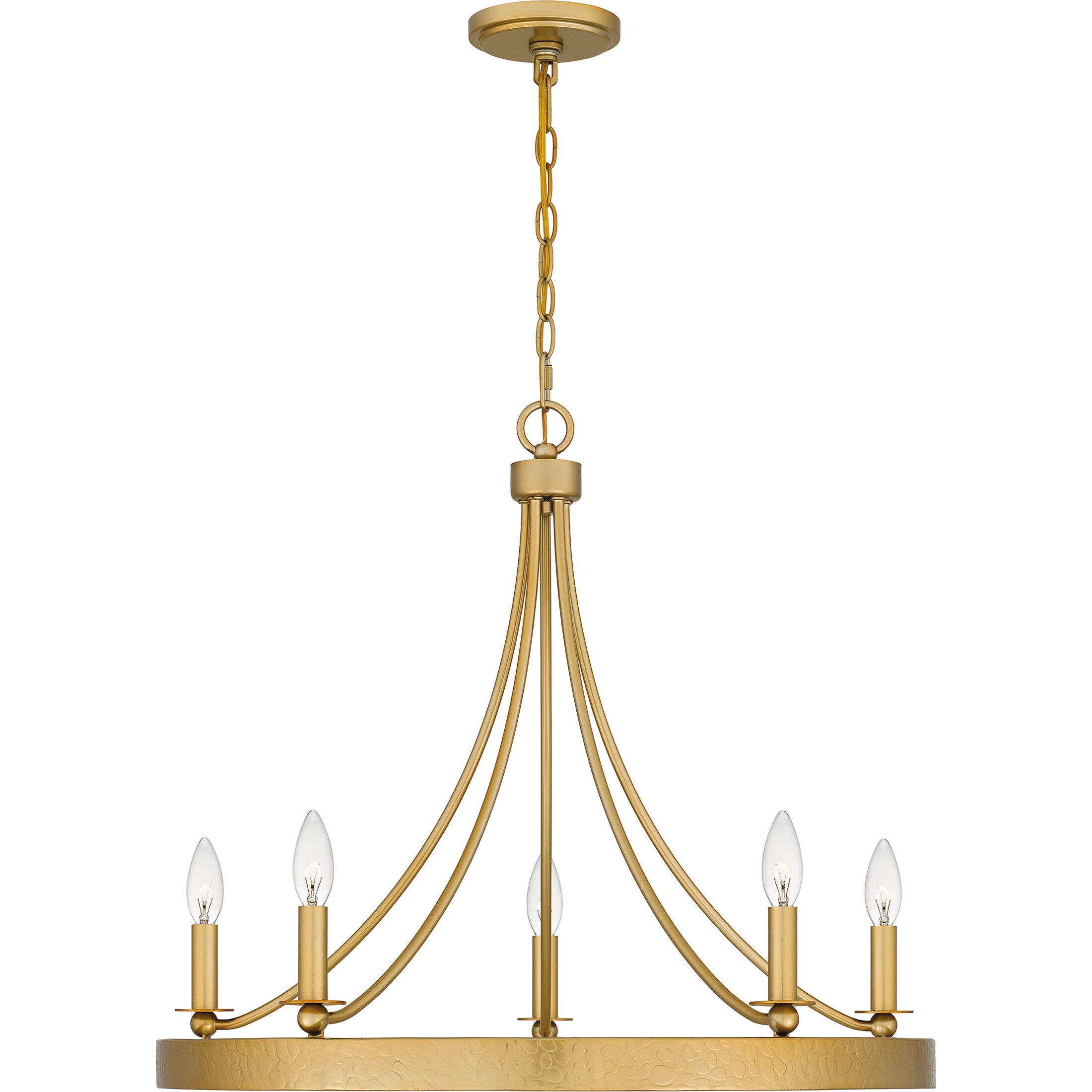 Aspyn 5 Light 26 inch Light Gold Chandelier Ceiling Light