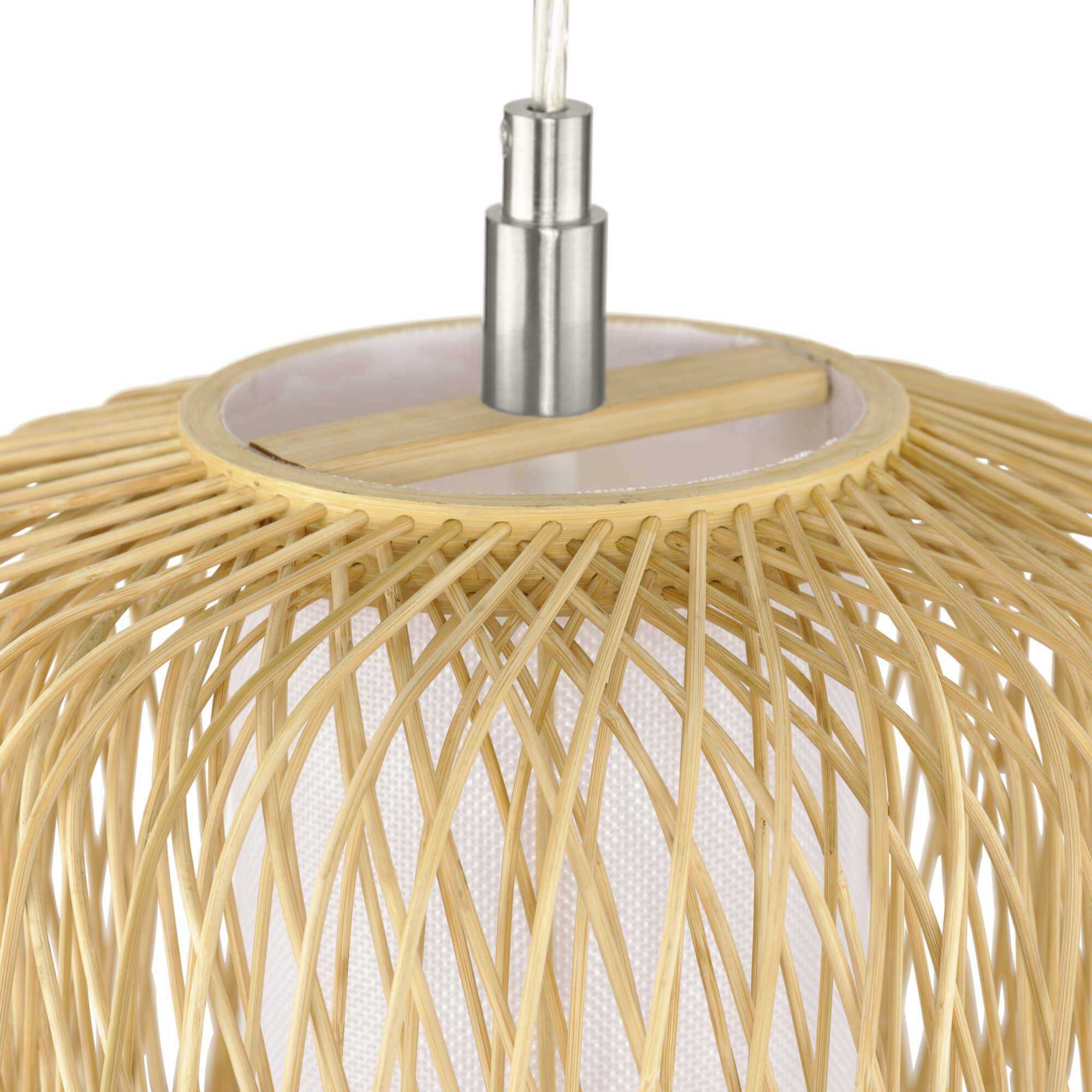Cordova 1 Light 10 inch Natural Rattan Mini Pendant Ceiling Light, Design Series