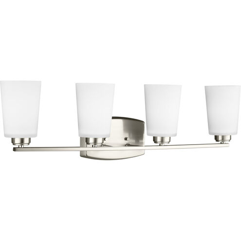 Franport 4 Light 29.38 inch Brushed Nickel Wall Bath Fixture Wall Light