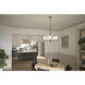 Shailene 5 Light Natural Brass Chandelier Ceiling Light, 1 Tier, Medium