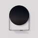 Cassiopea Black LED Mirror