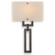 Carlyle 1 Light 11 inch Beige Silver Cover Sconce Wall Light in Metallic Beige Silver, Frosted Granite, Quattro