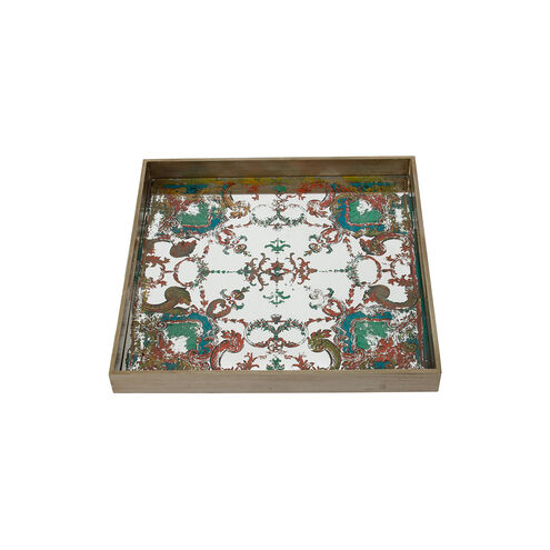 Moroccan Gold/Green/Red Decorative Tray