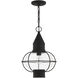 Newburyport 1 Light 12 inch Black Outdoor Pendant Lantern