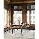 Malibu 88 X 38 inch Black Dining Table