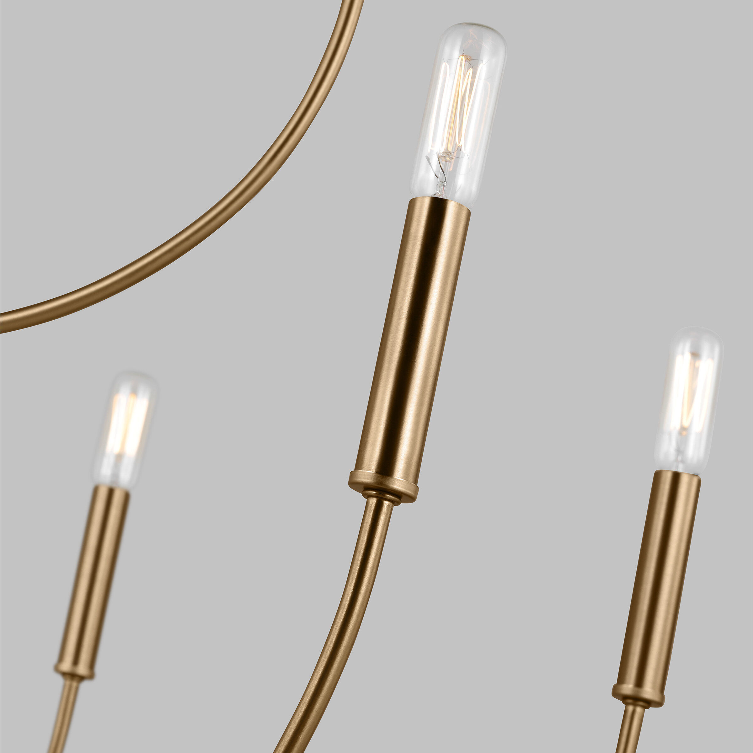 Greenwich 9 Light 32 inch Satin Brass Chandelier Ceiling Light